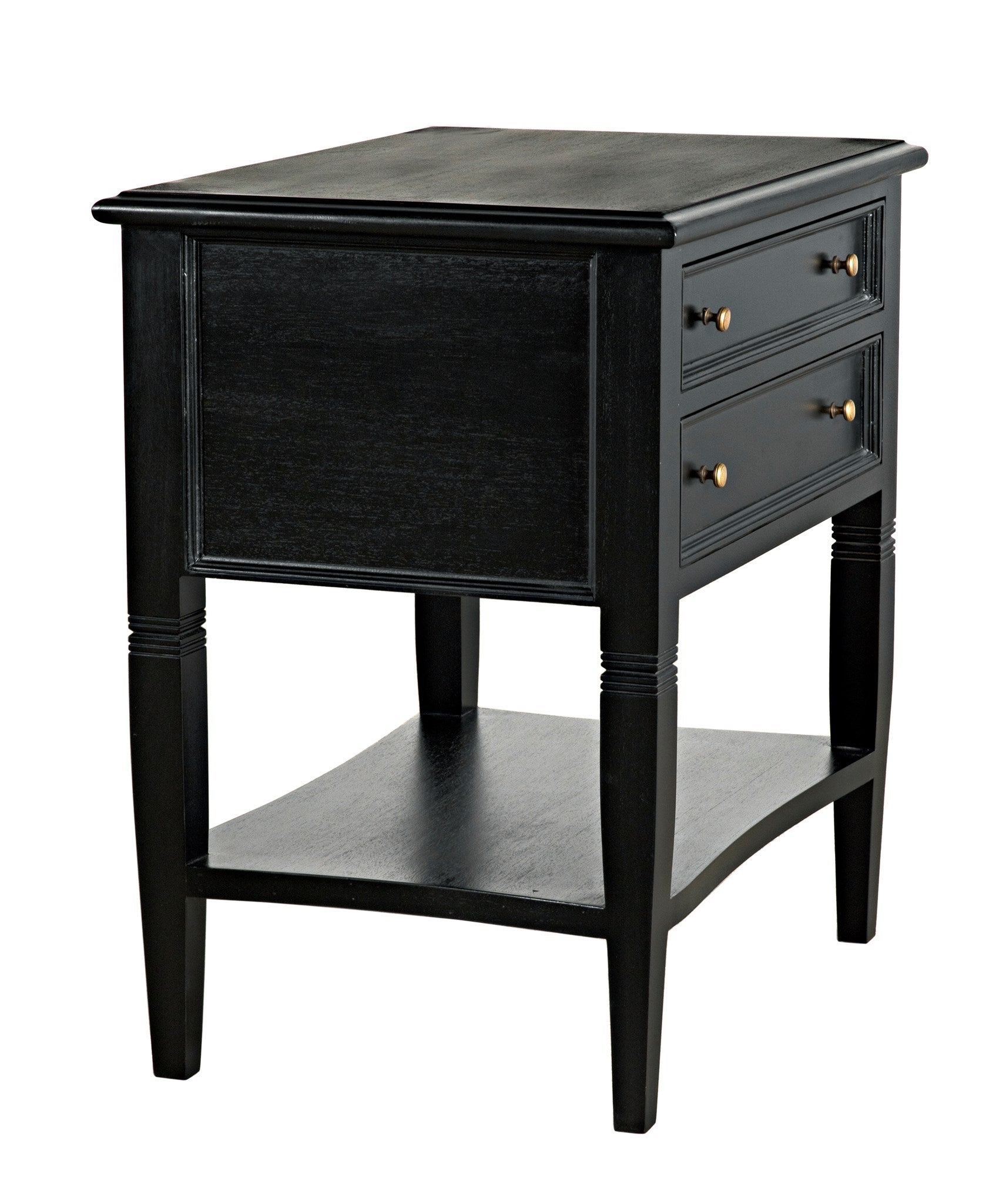 black side table drawer