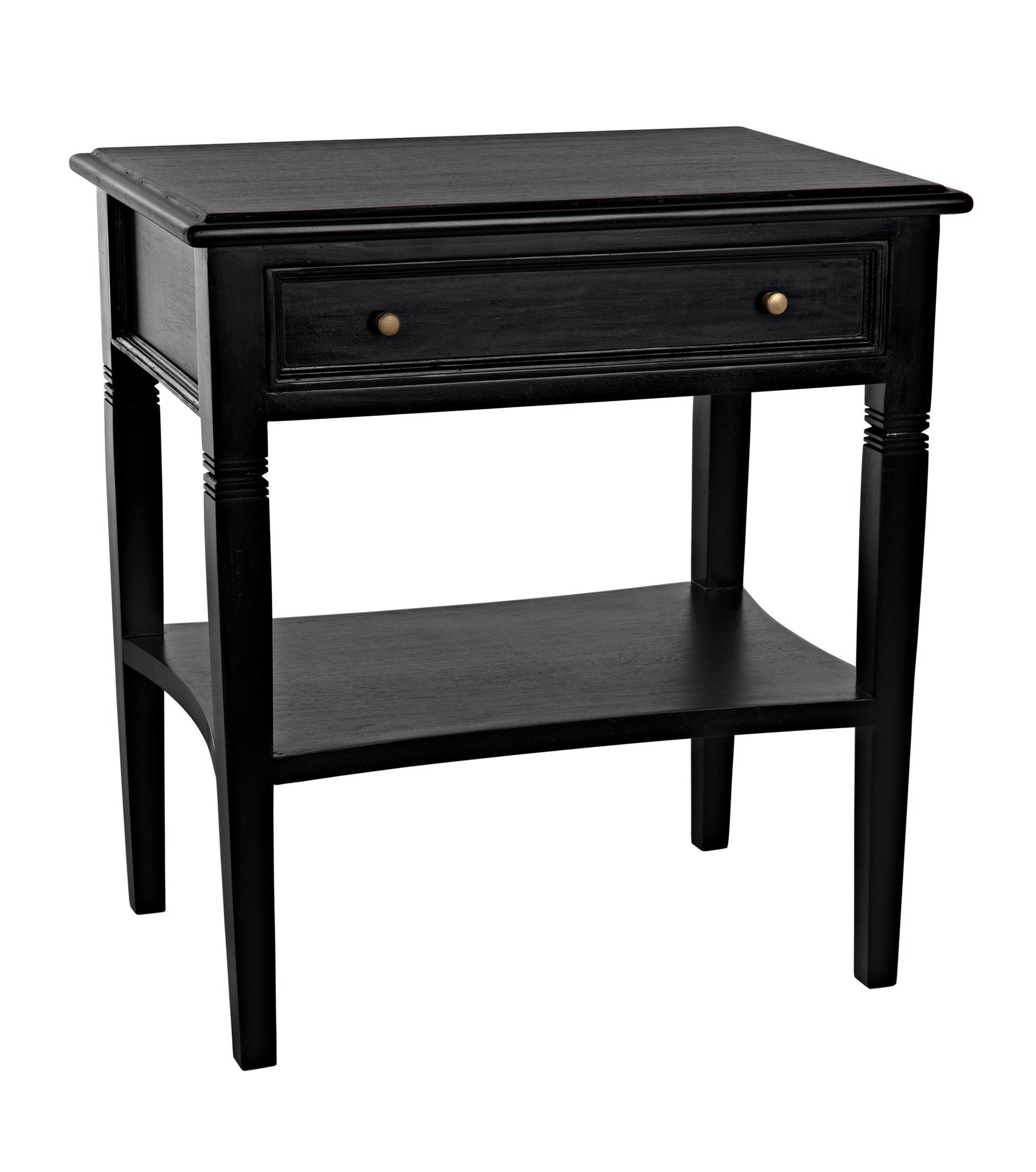 black nightstand one drawer