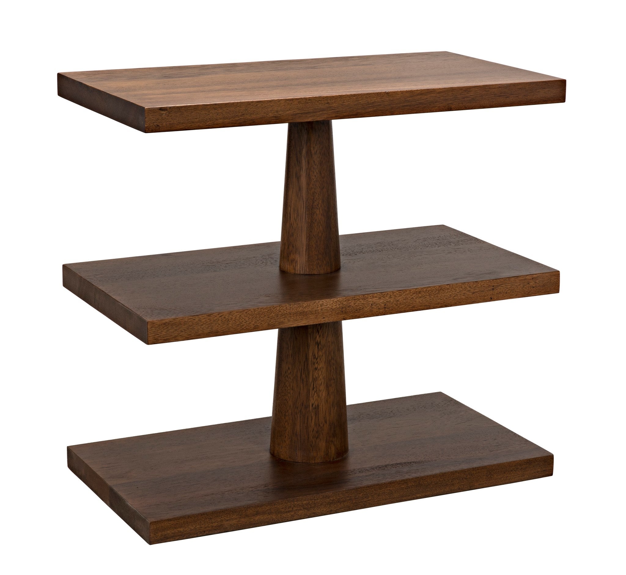 dark walnut side table