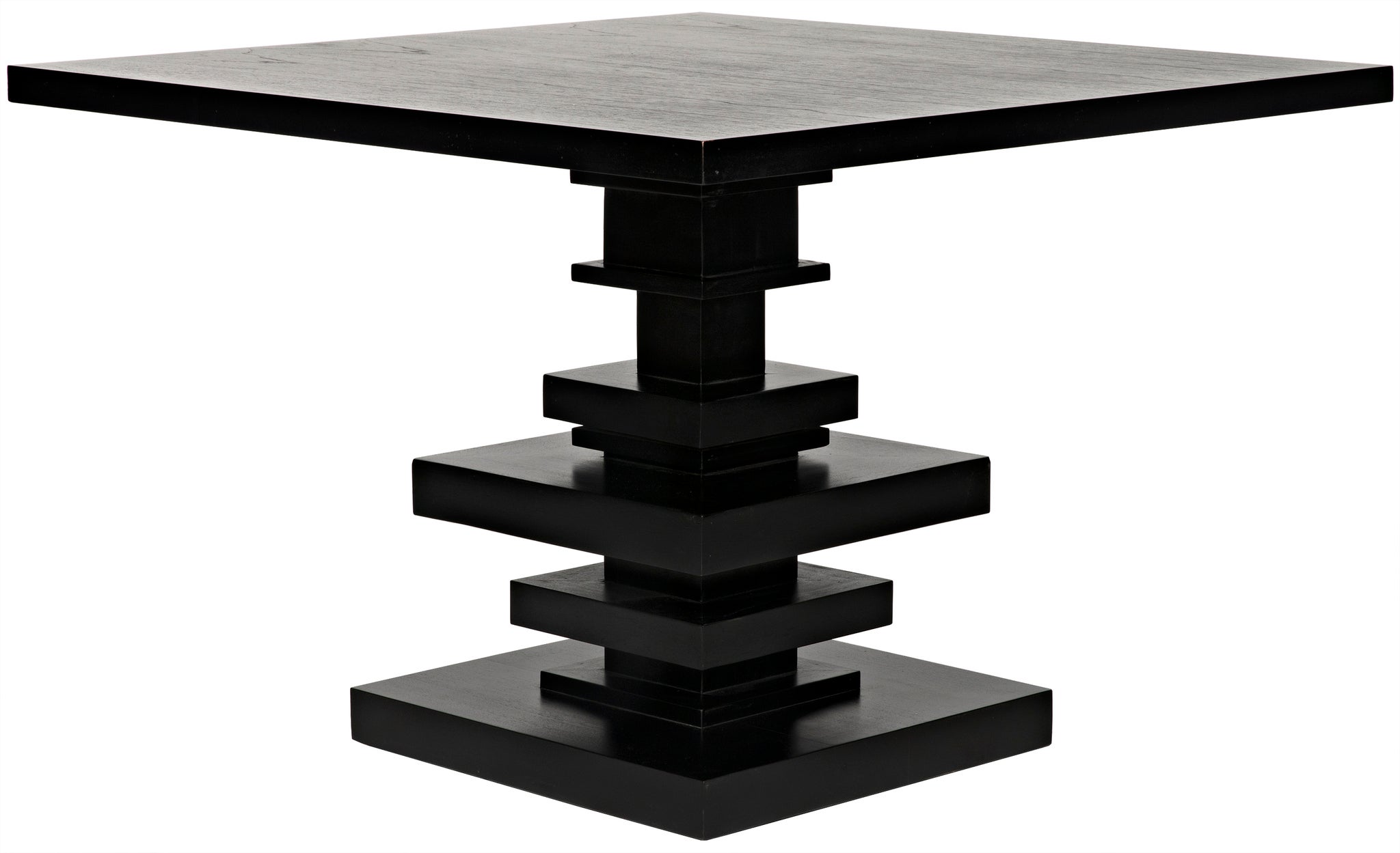 Table Rectangulaire Réglable en Hauteur Noir Mat BARGNY