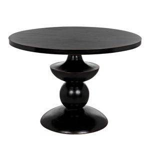 Margot Dining Table, Hand Rubbed Black