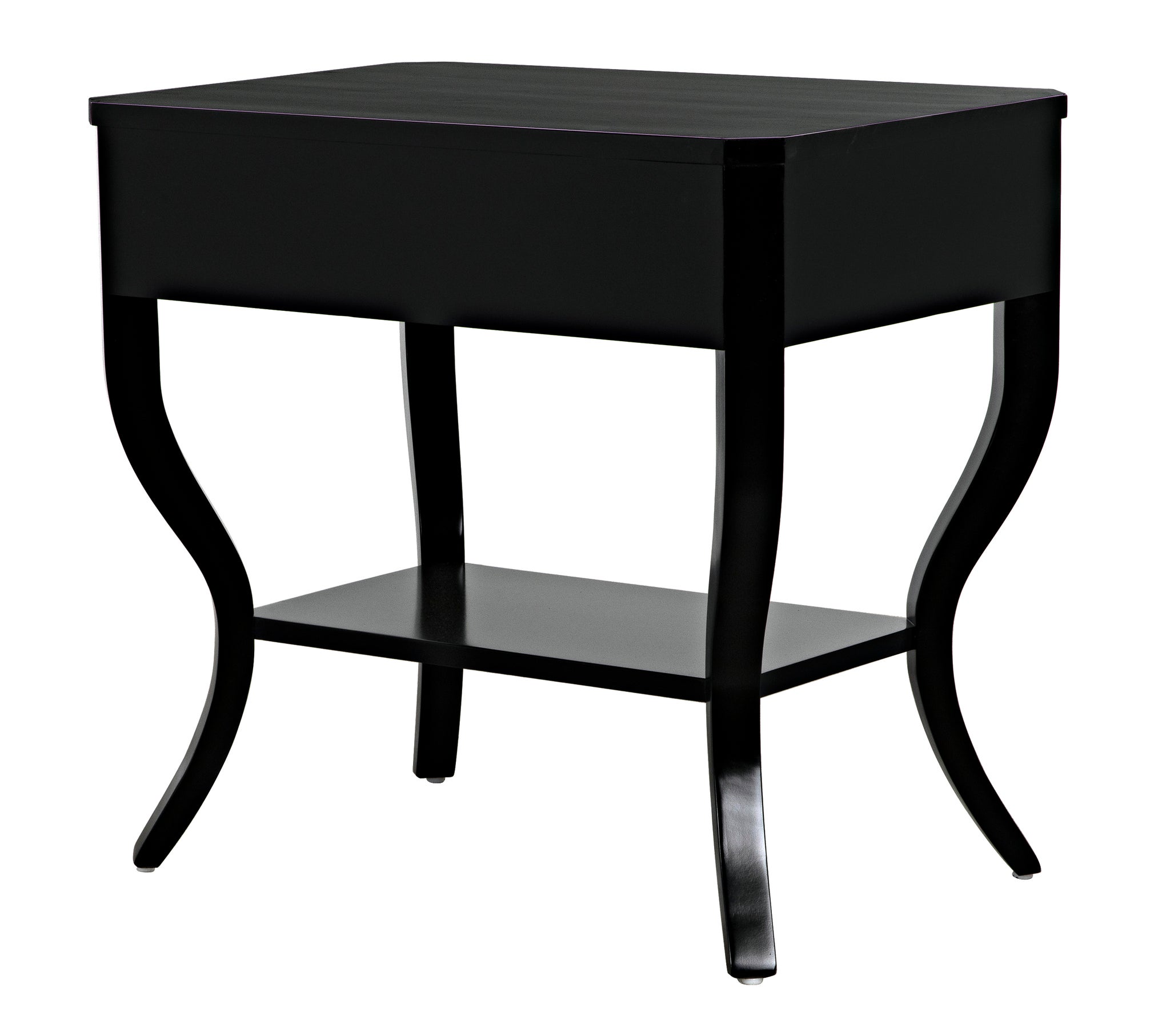 Weldon Side Table, Distressed Black - accent tables | Noir Trading 