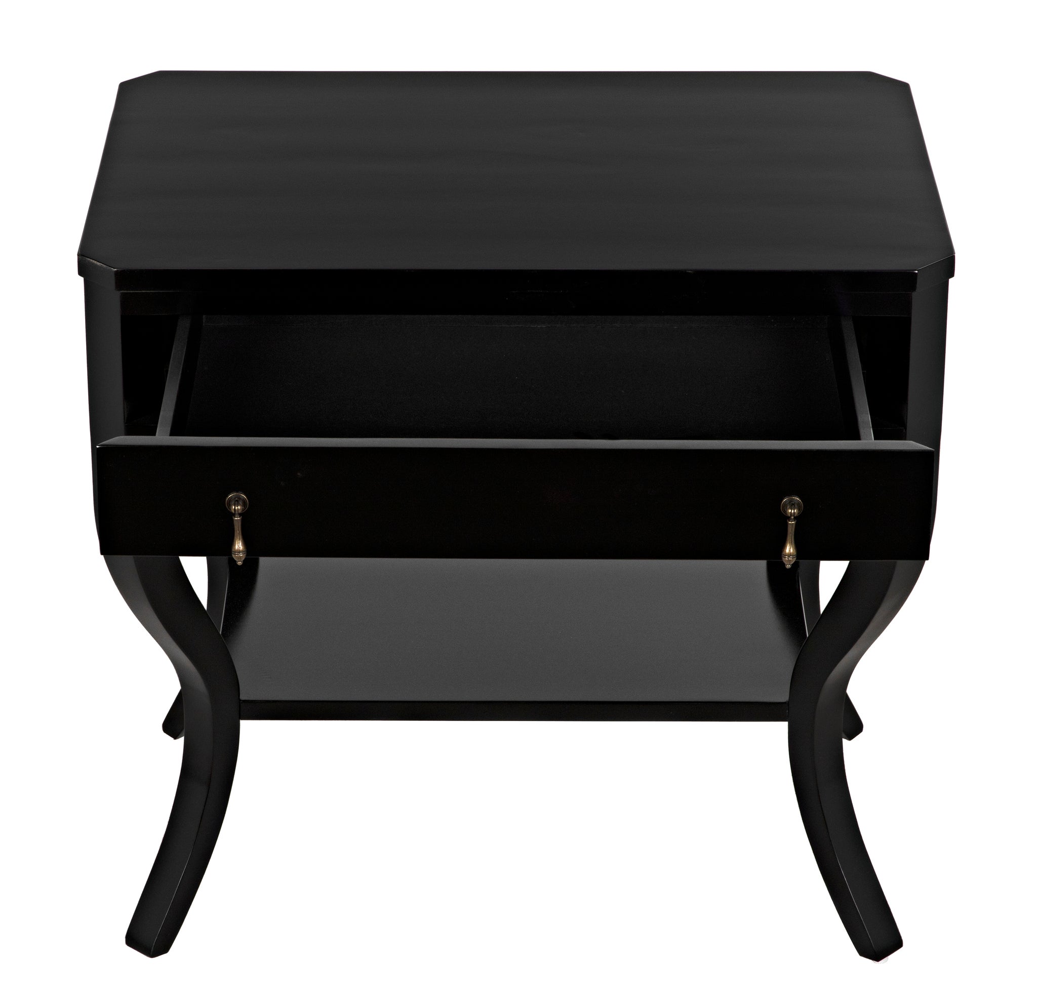 Weldon Side Table, Distressed Black - accent tables | Noir Trading 