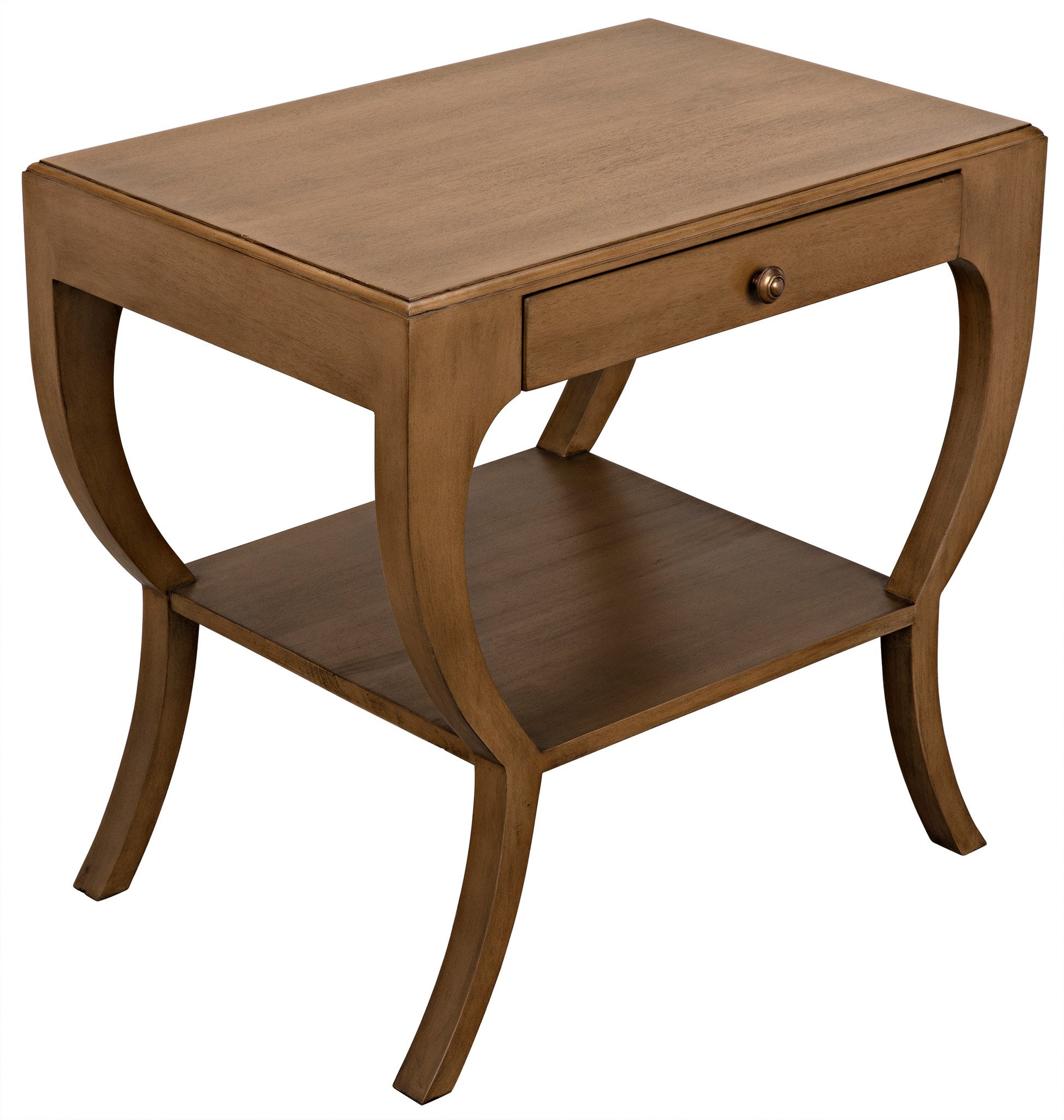 Maude Side Table, Saddle Brown - | Noir Trading, Inc.