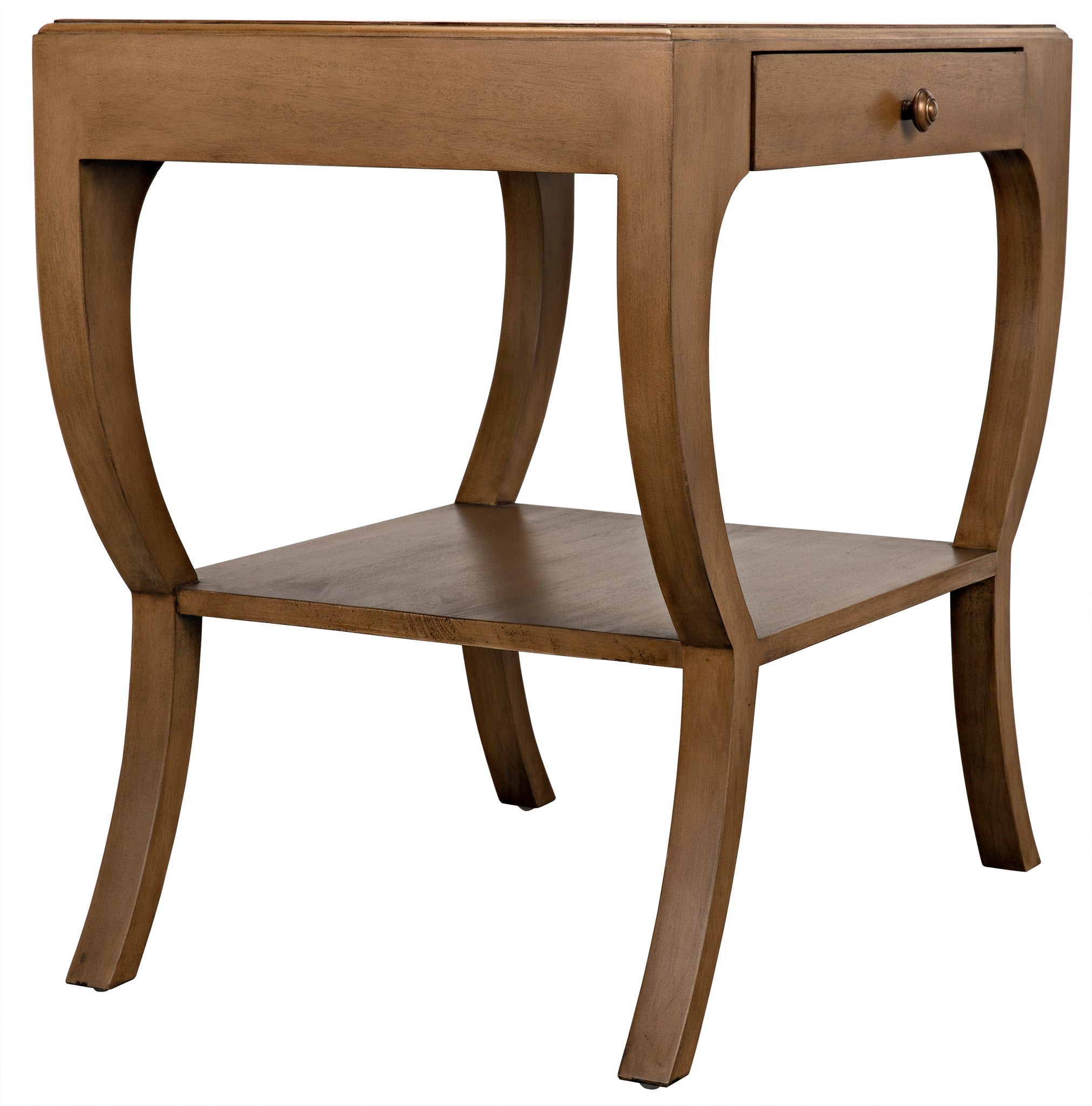 Maude Side Table, Saddle Brown - | Noir Trading, Inc.