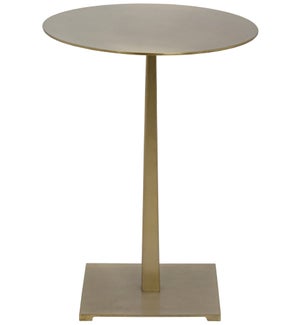 Stiletto Side Table, Metal with Brass Finish