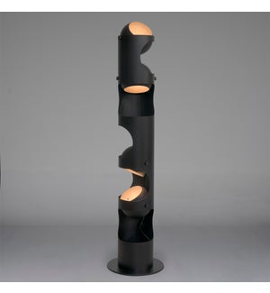 Columna Floor Lamp, Black Steel