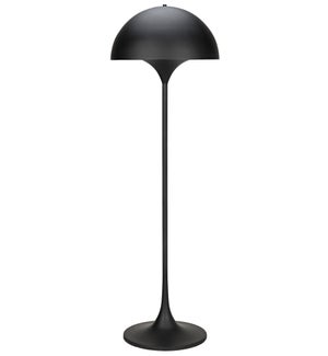 Cataracta Floor Lamp, Black Steel