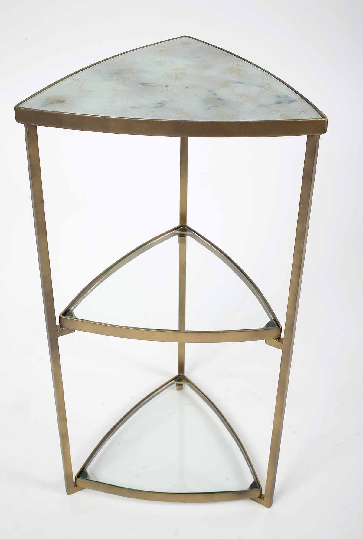 stone triangle end table