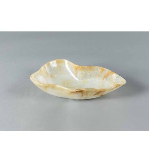 White Onyx Bowl in Irregular Shape