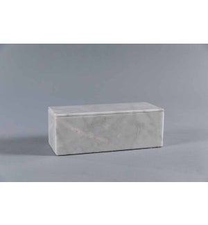 Rectangle Box in White Marble