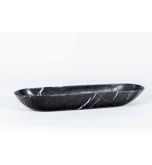 Canoe Bowl in Black Marble