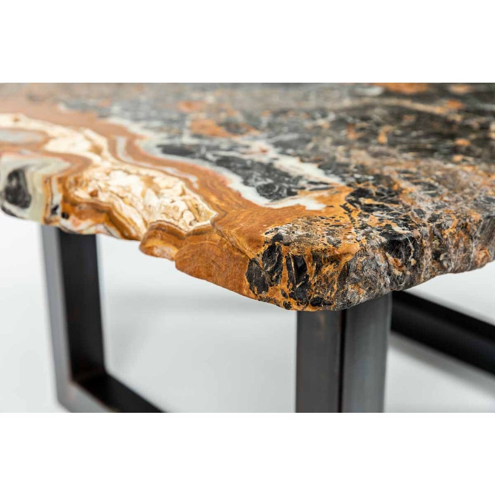 Onyx Cocktail Table - Mottled Black Onyx