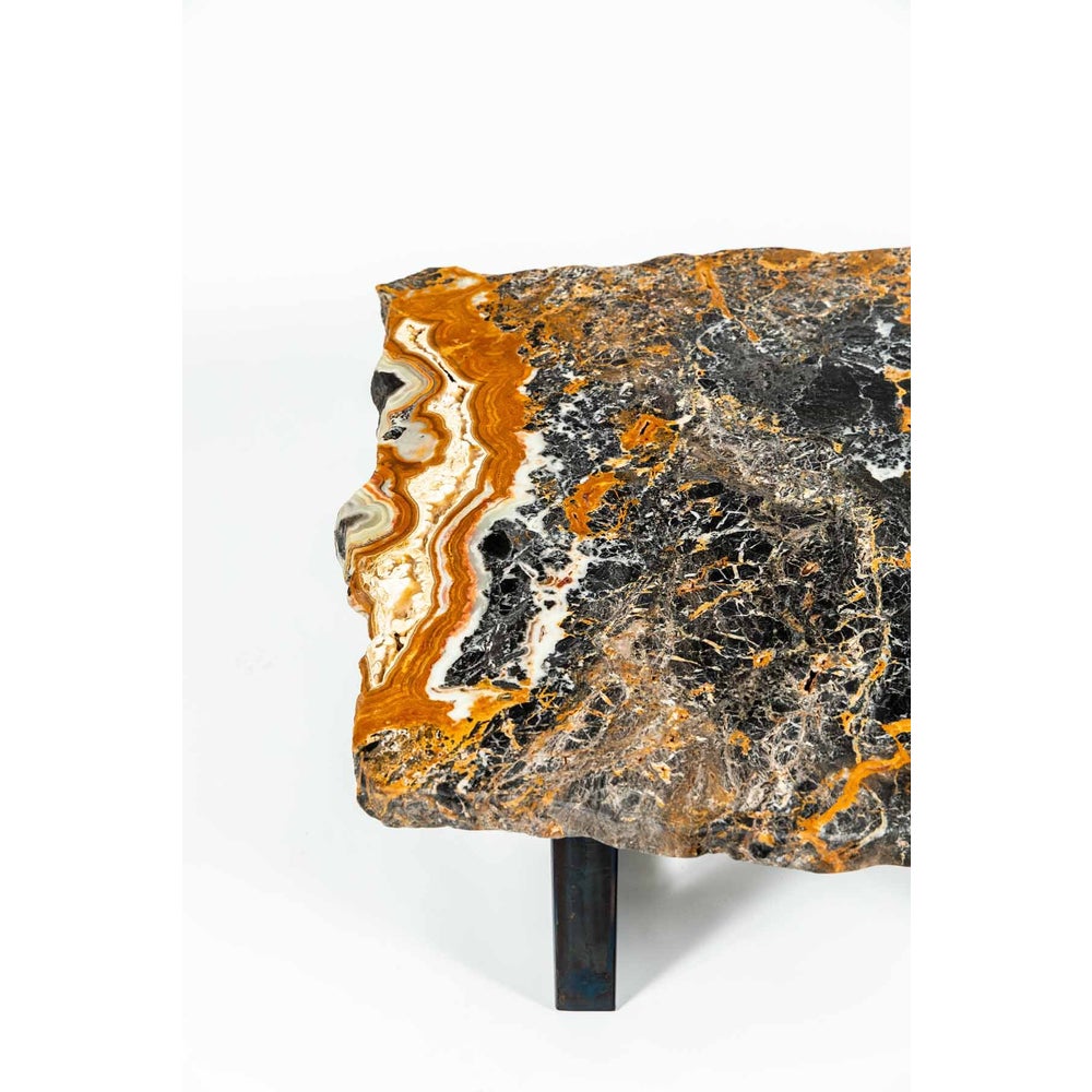 Onyx Cocktail Table - Mottled Black Onyx