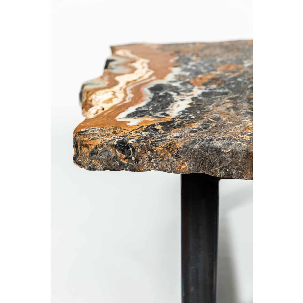 Onyx Cocktail Table - Mottled Black Onyx