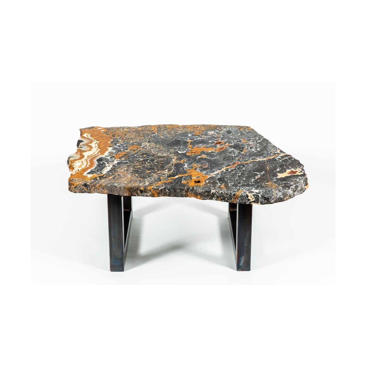 Onyx Cocktail Table - Mottled Black Onyx