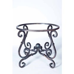 French Square End Table Base Only