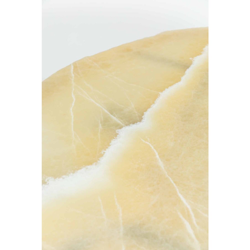 White  Onyx Top Polished 50" x 20" x 2 1/2 Rectangle with Live Edge