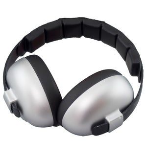 Baby Hearing Protection Earmuffs (2m+) - Silver One Size