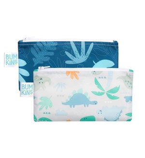 Reusable Snack Bag 2PK Smalll - Blue Tropics