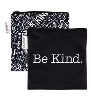 Reusable Snack Bag, Large 2 Pk: Be Kind