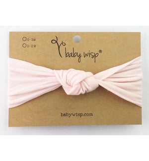 Nylon Turban Knot Infant Headband - Pale Pink - 3M+