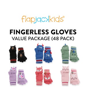 Fingerless Gloves Package - 48 pack