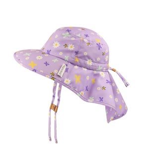 Sun Hat with Neck Cape - Daisy Small