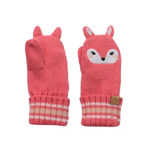 Baby Knitted Mittens - Deer 0-2Y