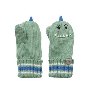 Baby Knitted Mittens - Dino 0-2Y