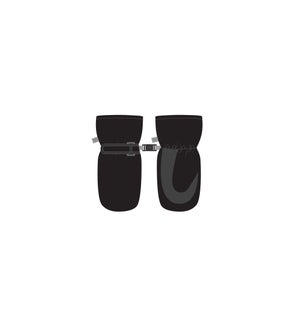 Sherpa Lined Mittens - Black 6-24M
