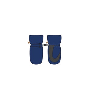 Sherpa Lined Mittens - Navy 6-24M