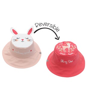 Kids' UPF50+ Sun Hat - Bunny/Deer Small