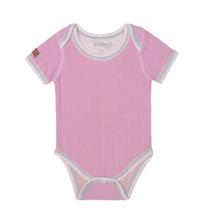 Organic Cottage - Short Sleeve Body Tee - Sunset Pink Newborn