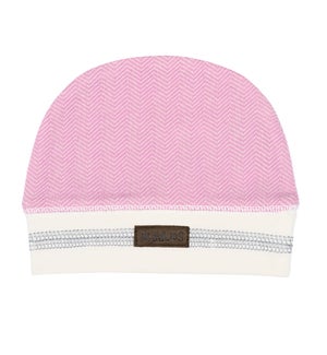 Organic Cottage Hat - Sunset Pink 0-3mths