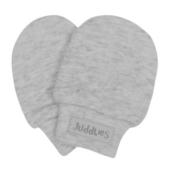 Pale Grey Fleck Scratch Mitts One Size