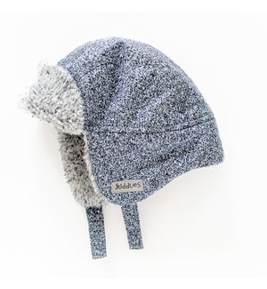 Winter Hats - Salt & Pepper Grey 0-6mths