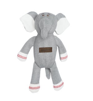 Organic Cottage Collection Rattle Elephant- Driftwood Grey