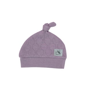 Quilted Collection - Newborn Hat - Mauve 0-3M