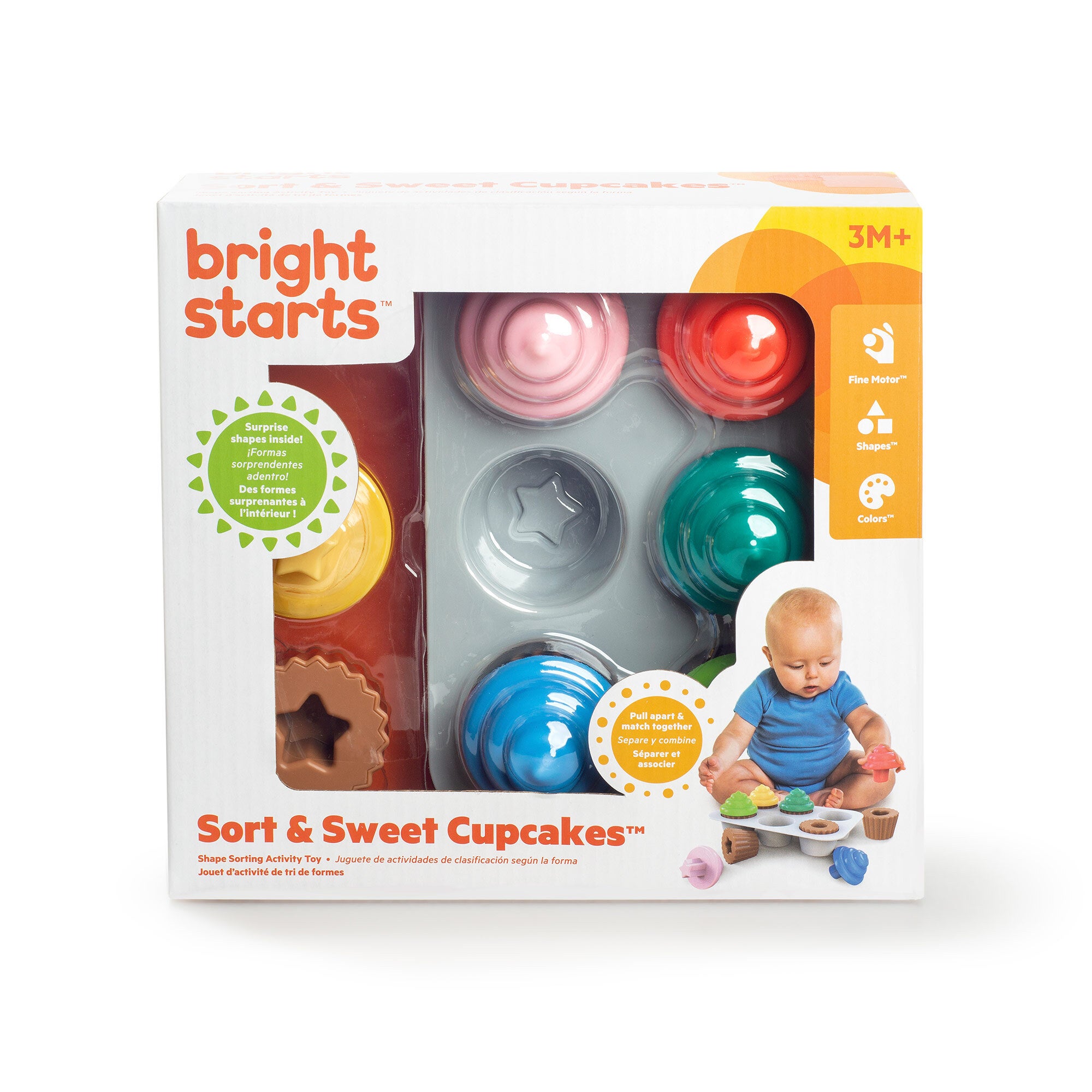 cupcake shape sorting toy