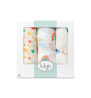 3pk Bamboo Swaddle - High In The Sky