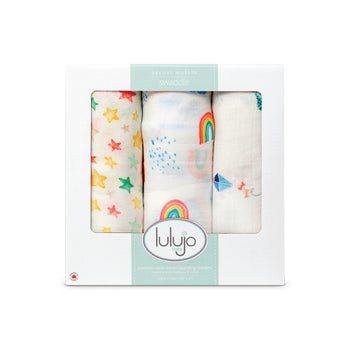 3pk Bamboo Swaddle - High In The Sky
