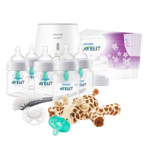 Anti-colic Baby Bottle with AirFree Vent All In One Gift Set