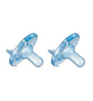 Soothie Pacifier 0-3m, Blue/Blue, 2 pack