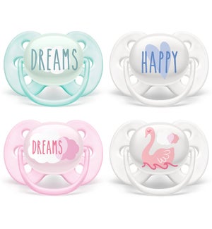 Ultra Soft Pacifier 0-6m, Various Designs, 2 pack