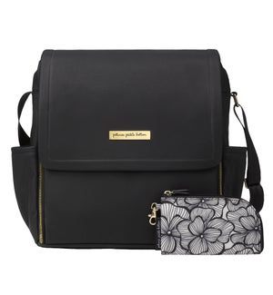 Boxy Backpack: Black Leatherette