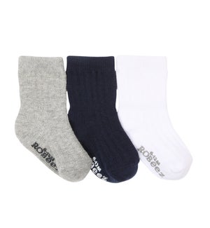 Socks Boys Basics 3pk 0-6mths
