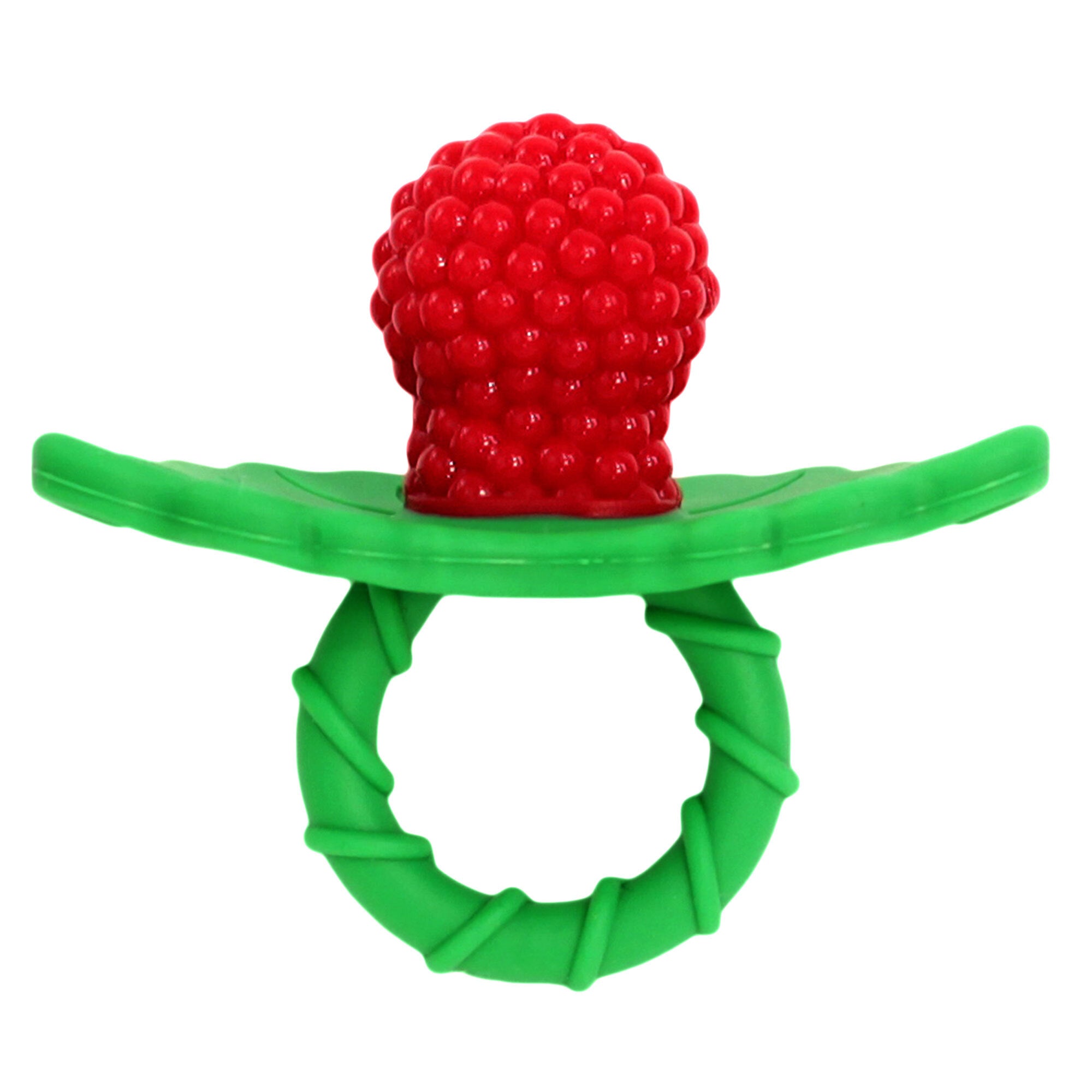 Red and Green raspberry 3 Count RaZbaby RaZzies Teether 