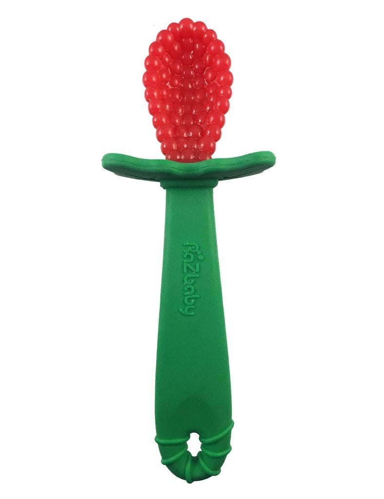 Red and Green raspberry 3 Count RaZbaby RaZzies Teether 