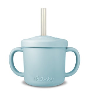 Oso-Cup | Silicone Cup + Straw - Blue Moon